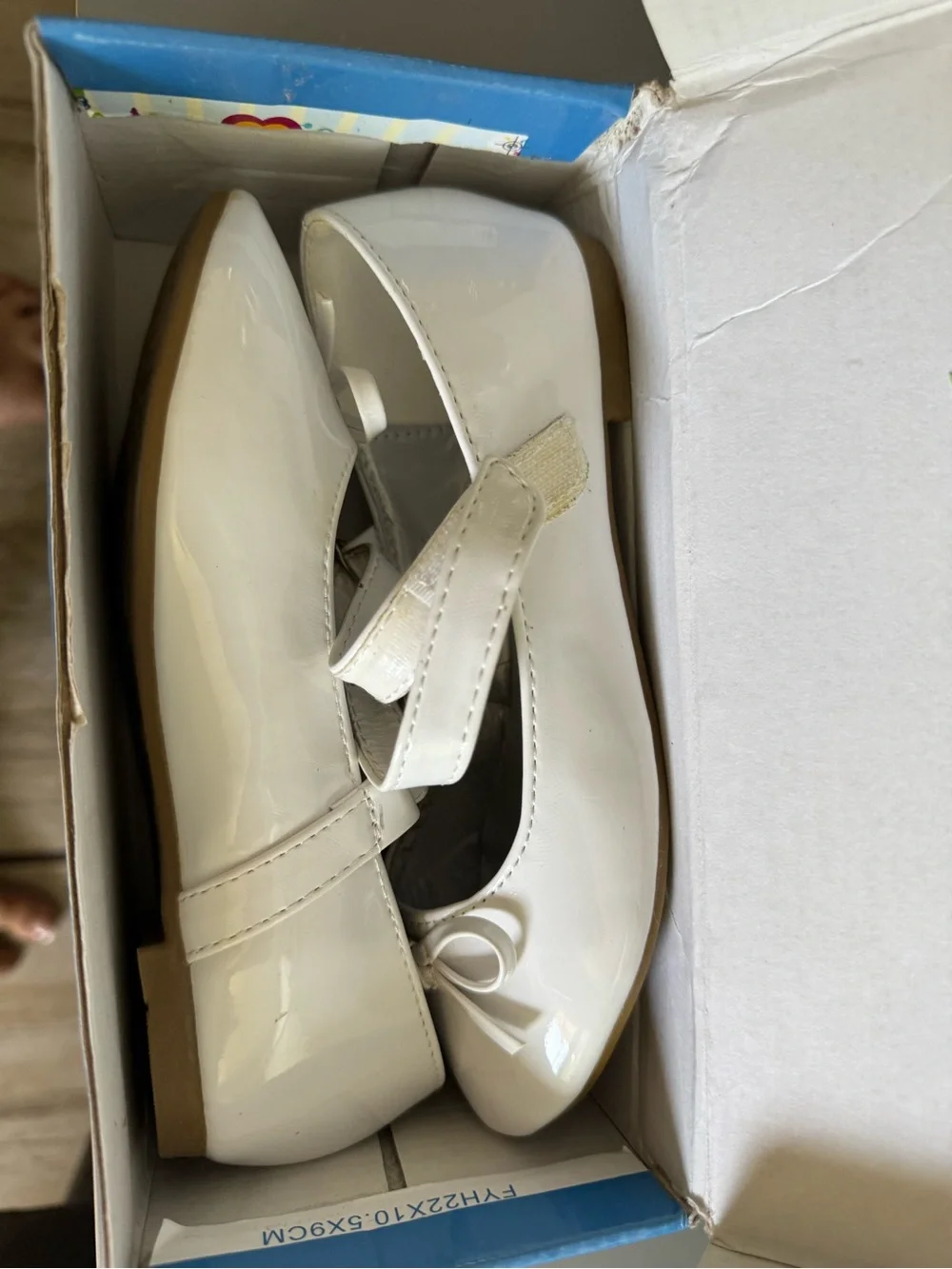Link White Patent Bow Mary Jane Dress Shoes for Girls
